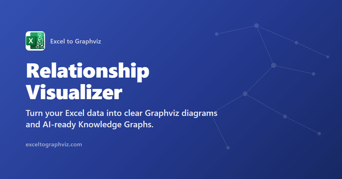 Create Your First Graph | Excel to Graphviz